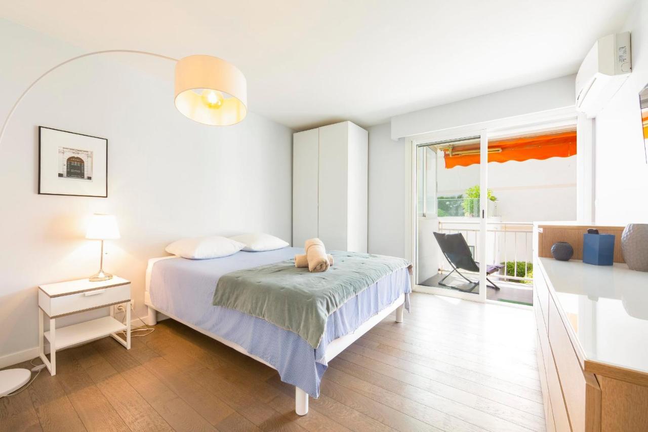 קאן Modern Apartment 2 Bedrooms Quiet Terrace In A Palm Beach Area, 30 Meters From Seaside מראה חיצוני תמונה